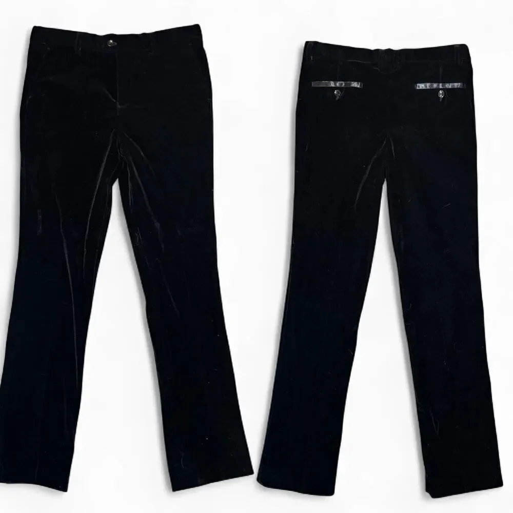 Isaac Mizrahi Boys' Slim Fit 3 Piece Velvet Suit formal holidays size 18 NWT